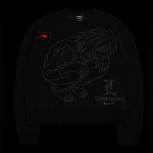 Civil Regime "The Thinker Cable" Distressed Knit Sweater